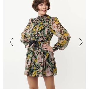 Unique Vintage Floral Dress NWT